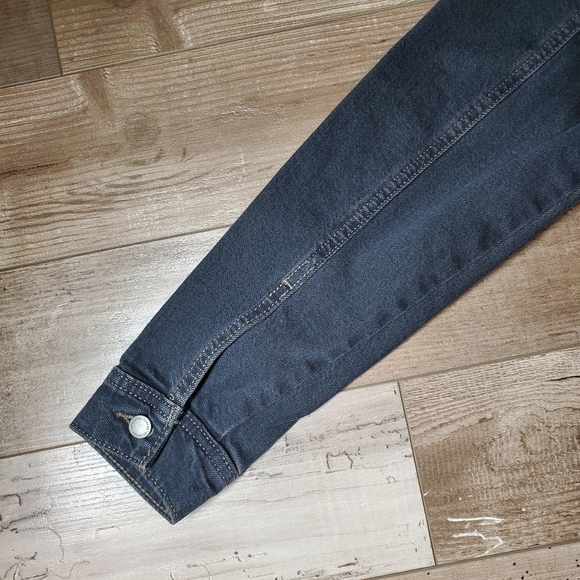 NWT Universal Thread Long Sleeve Black Wash Denim Maxi Dress Women's Size 0 - Picture 10 of 16